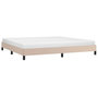 Voir la diapositive 3 : VIDAXL Cadre de lit sans matelas cappuccino 200x200 cm similicuir