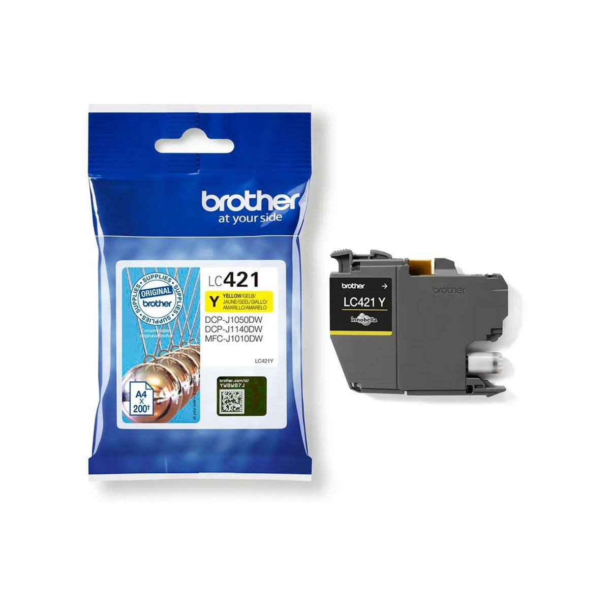 Brother Cartouche d'encre Jaune LC421