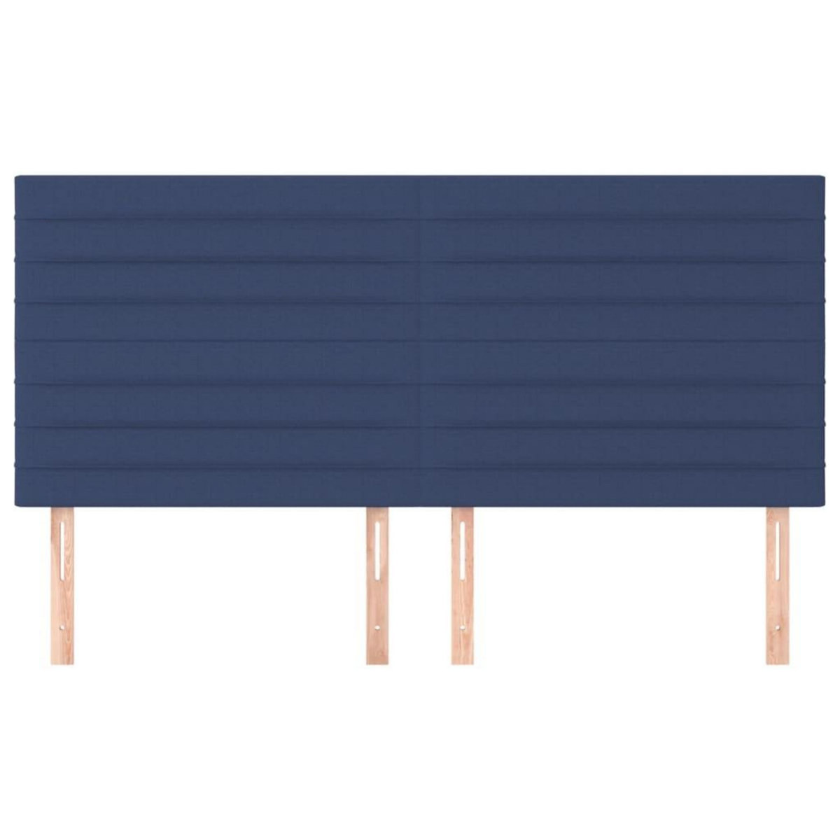 VIDAXL Tetes de lit 4 pcs Bleu 100x5x78/88 cm Tissu