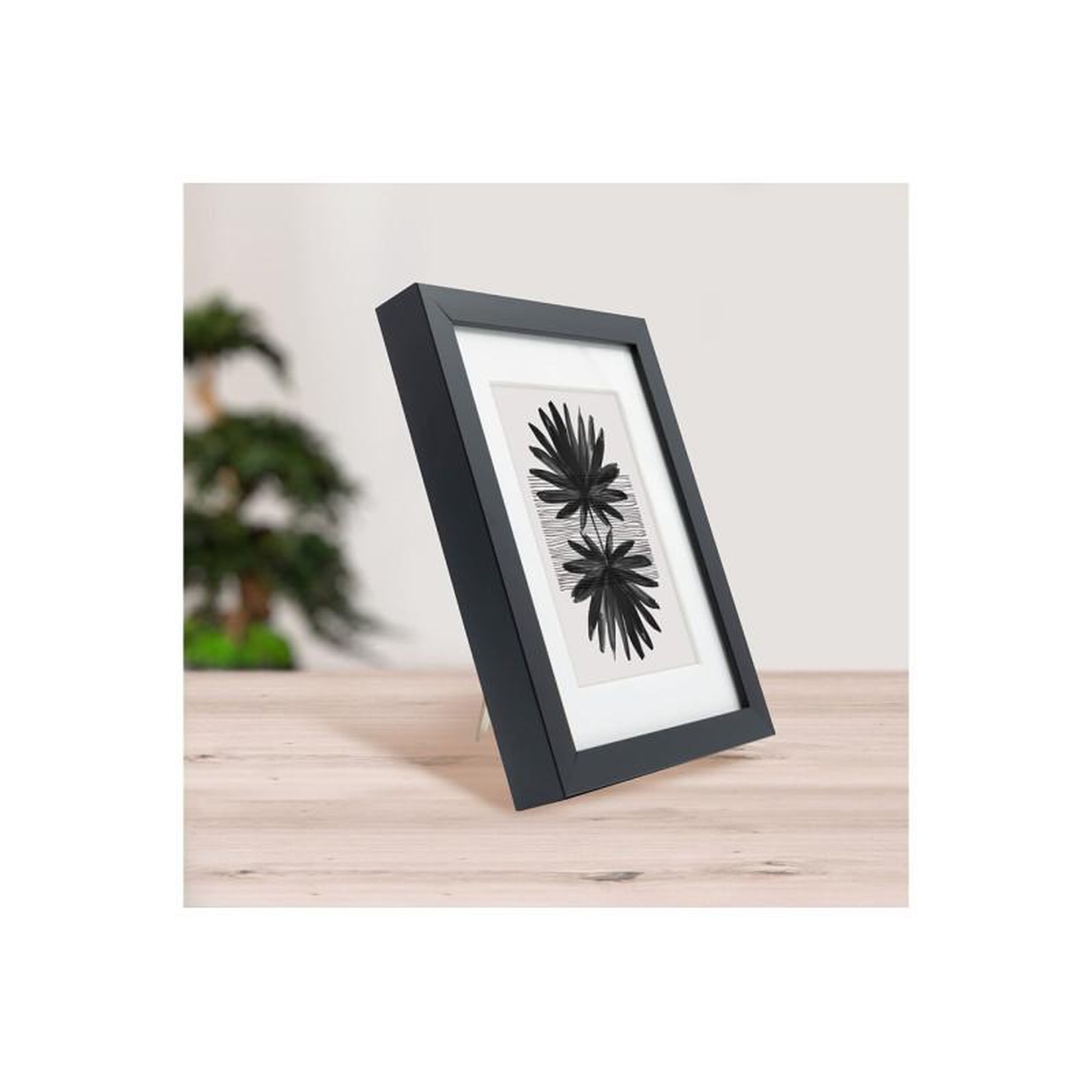 Voir la diapositive 5 : CEANOTHE Cadre Ceanothe CADRE 24X30 OUV 18X24 MILAN NOIR