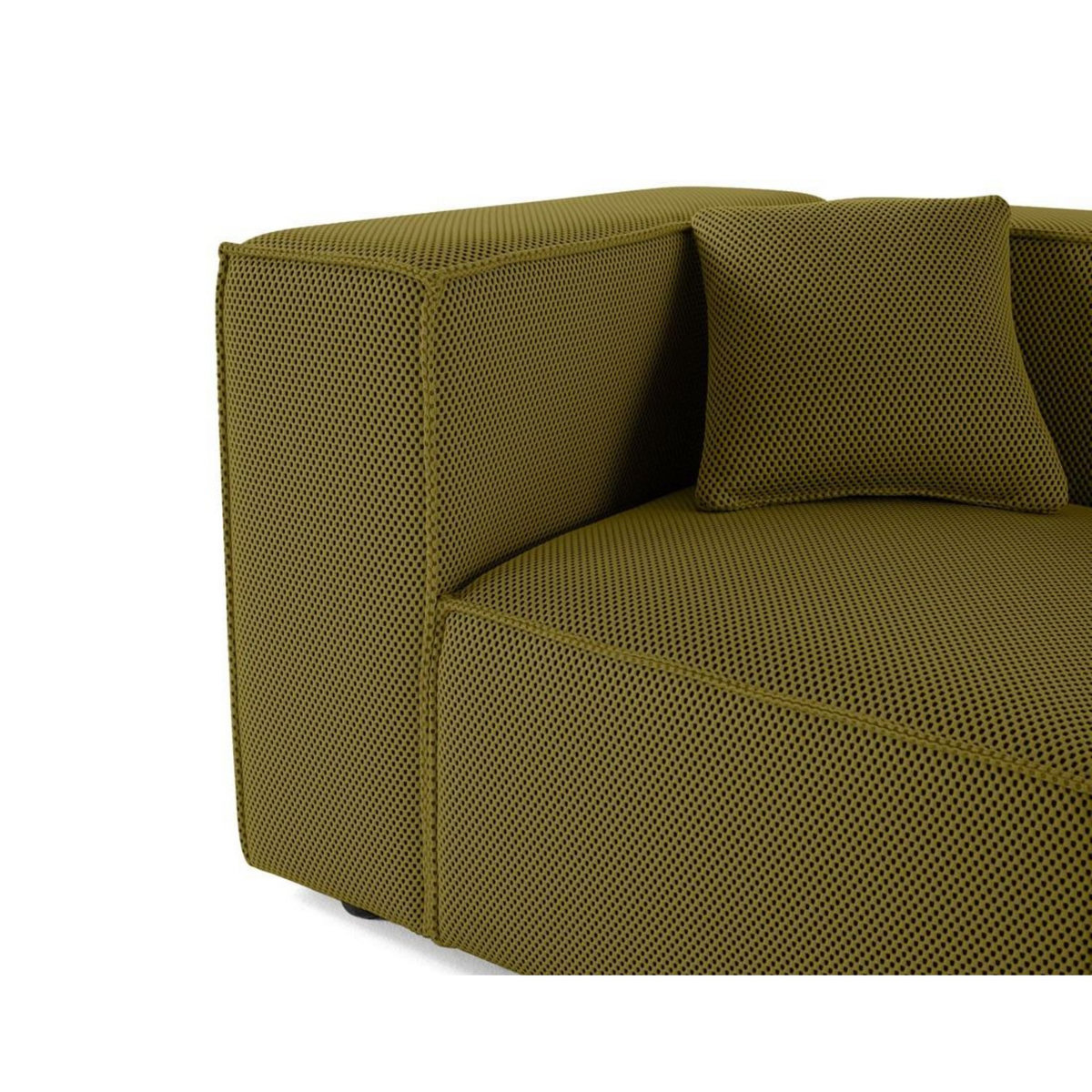 LISA DESIGN Arty - module d'assise gauche - en tissu mailles 3d