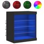 Voir la diapositive 2 : VIDAXL Buffet avec lumieres LED noir 60,5x37x67 cm