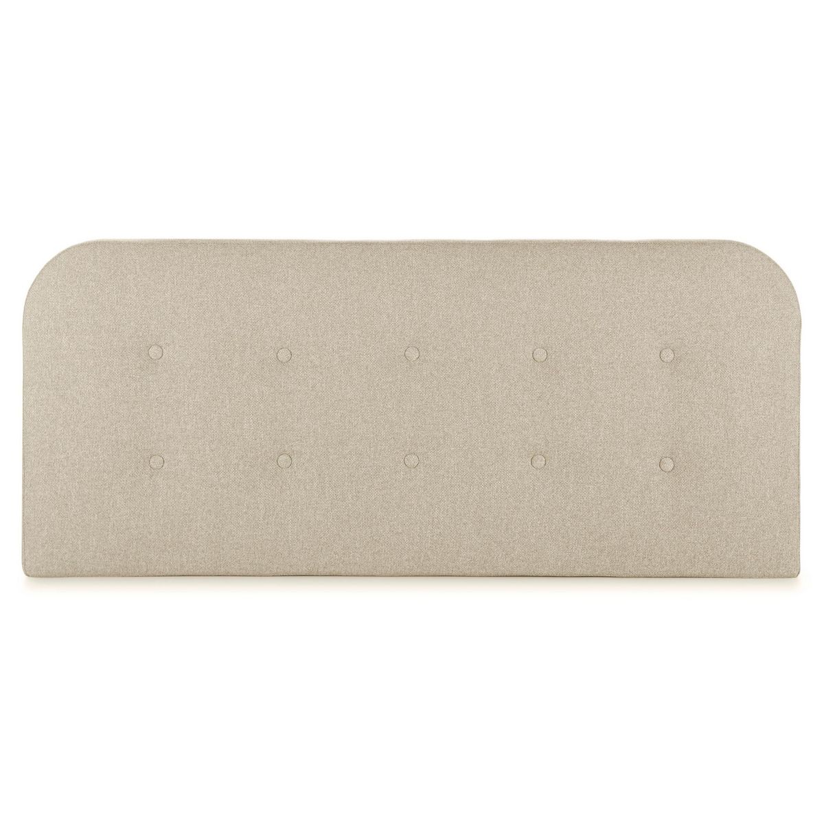 MARCKONFORT Tête de lit tapissée Saona 140x60 cm Couleur Beige, 8 cm d'épaisseur