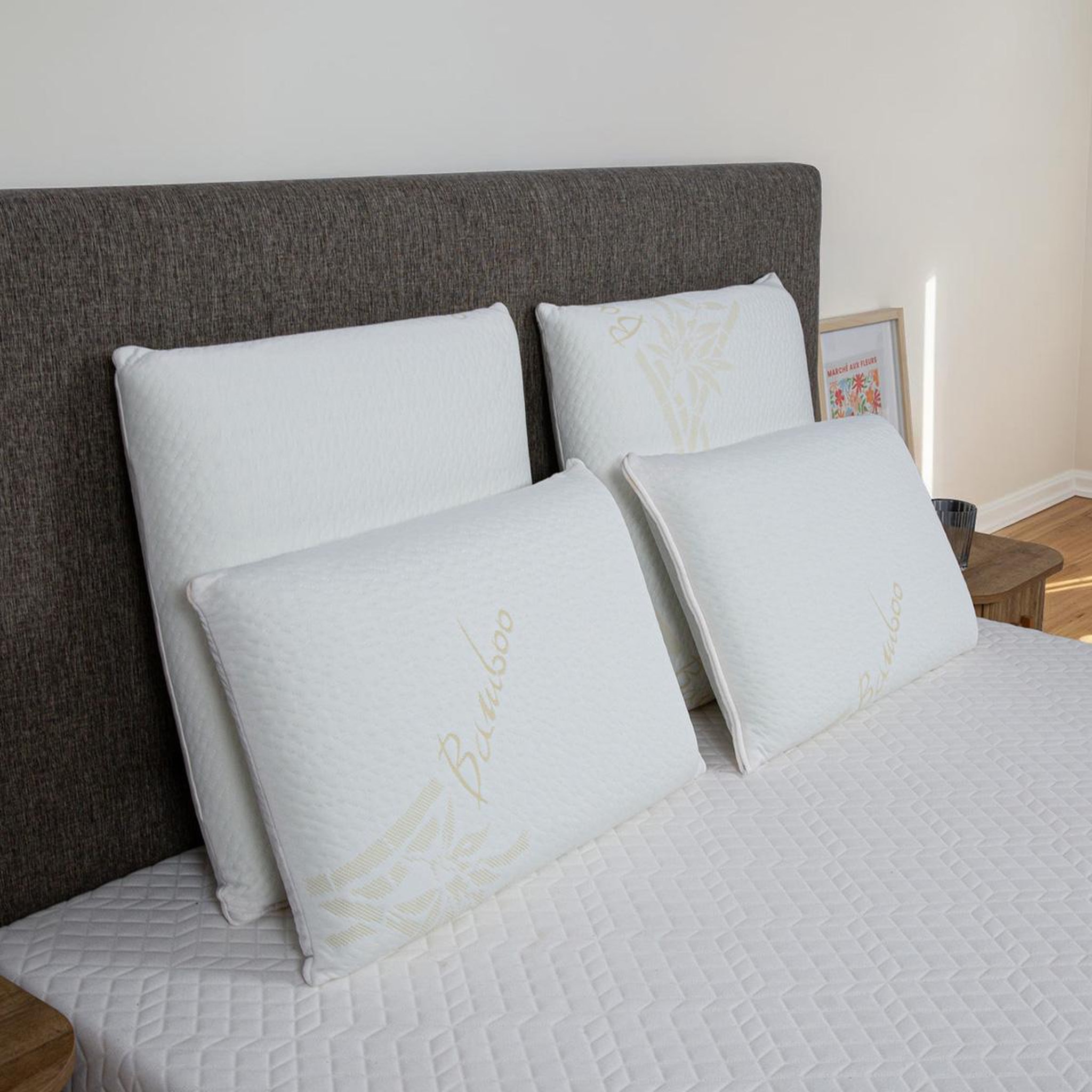 Voir la diapositive 6 : OLYMPE LITERIE Olympe literie | oreiller bamboo | mousse avec mémoire de forme