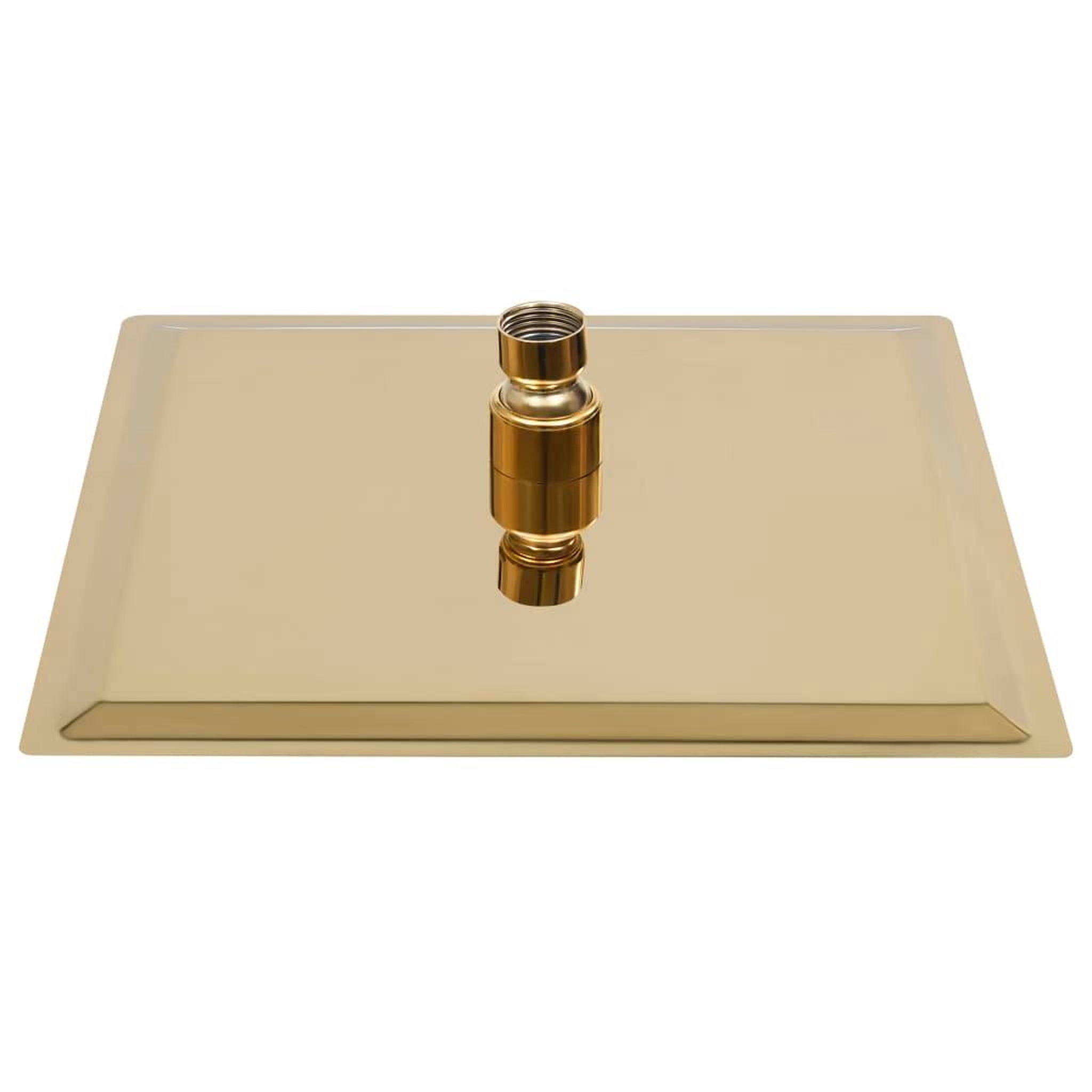 Voir la diapositive 3 : VIDAXL Pomme de douche pluie Acier inoxydable 20x20 cm Carree Dore