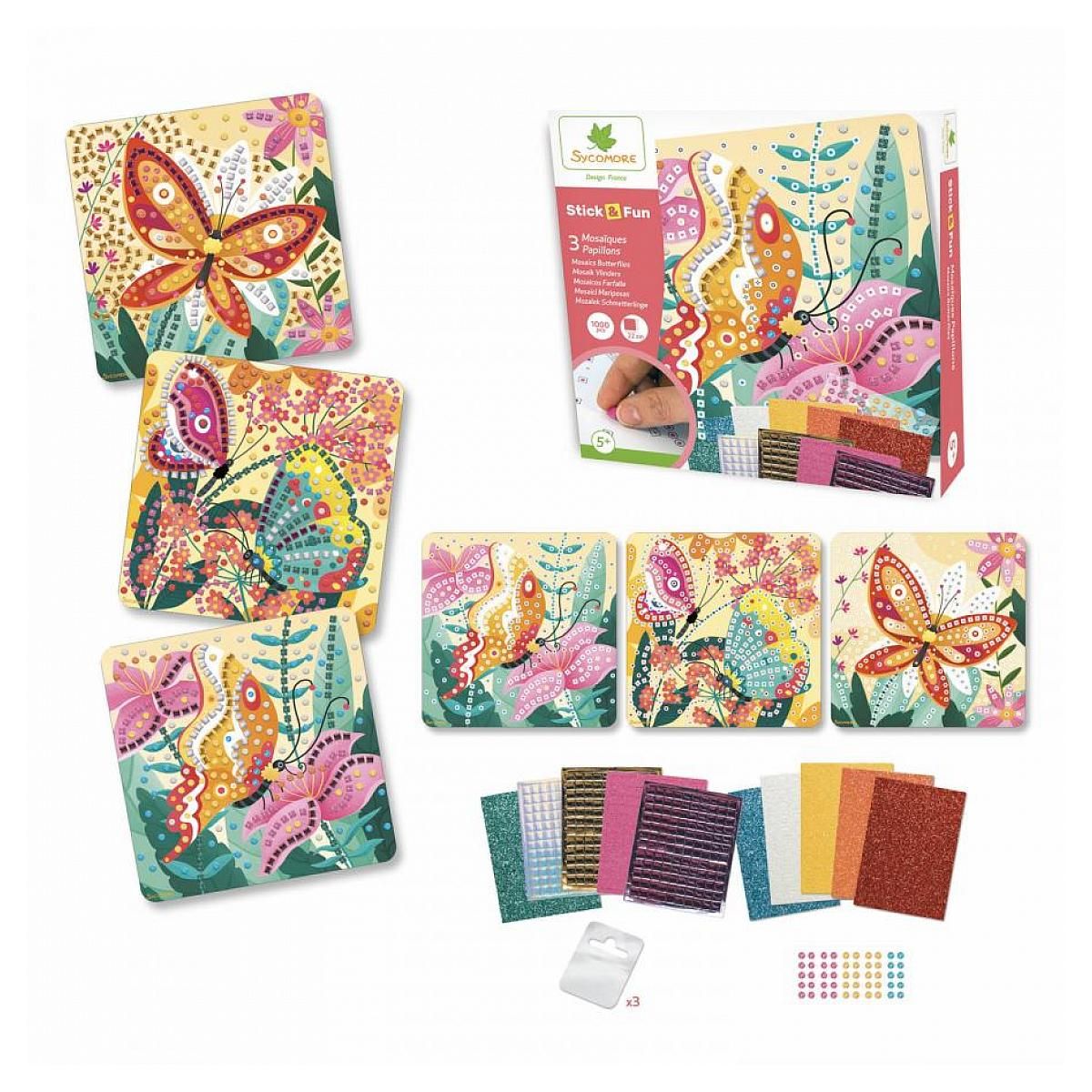 Au Sycomore Stick n fun - pm mosaiques papillons