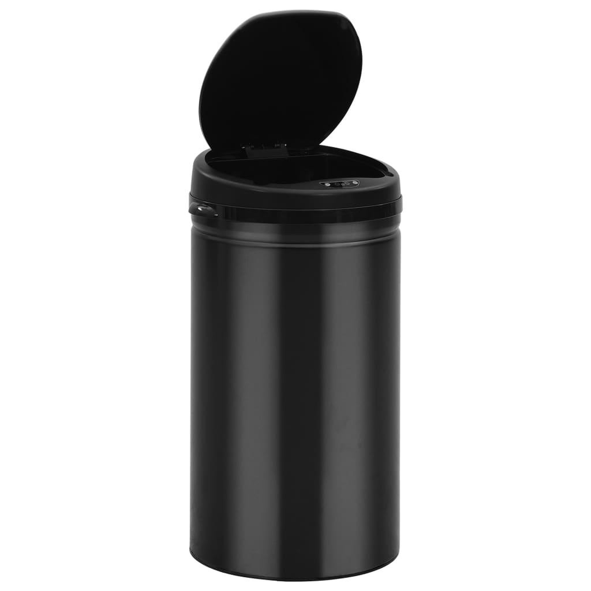 Voir la diapositive 3 : VIDAXL Poubelle a capteur automatique 50 L Acier au carbone Noir