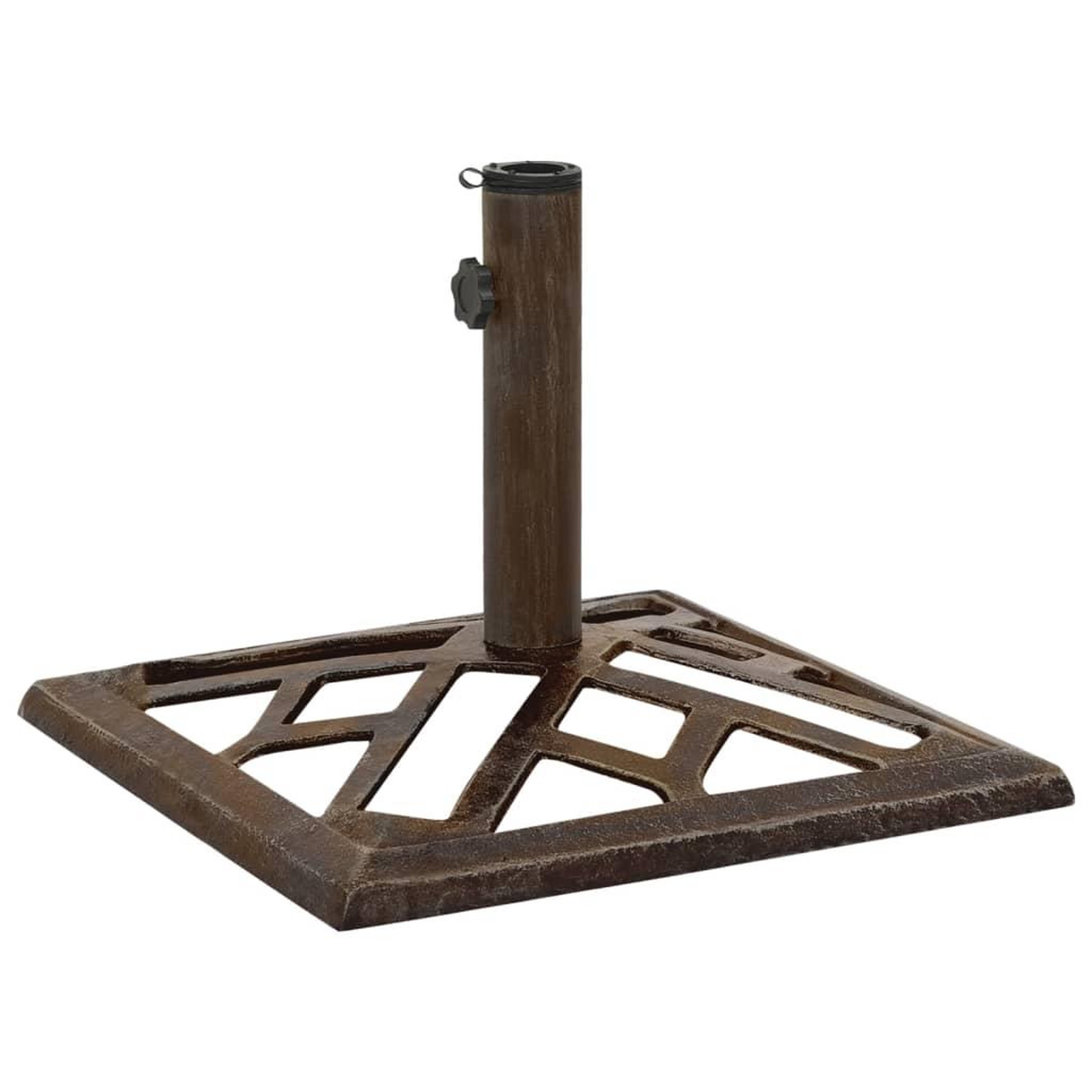 Voir la diapositive 1 : VIDAXL Socle de parasol Bronze 44x44x31 cm Fonte