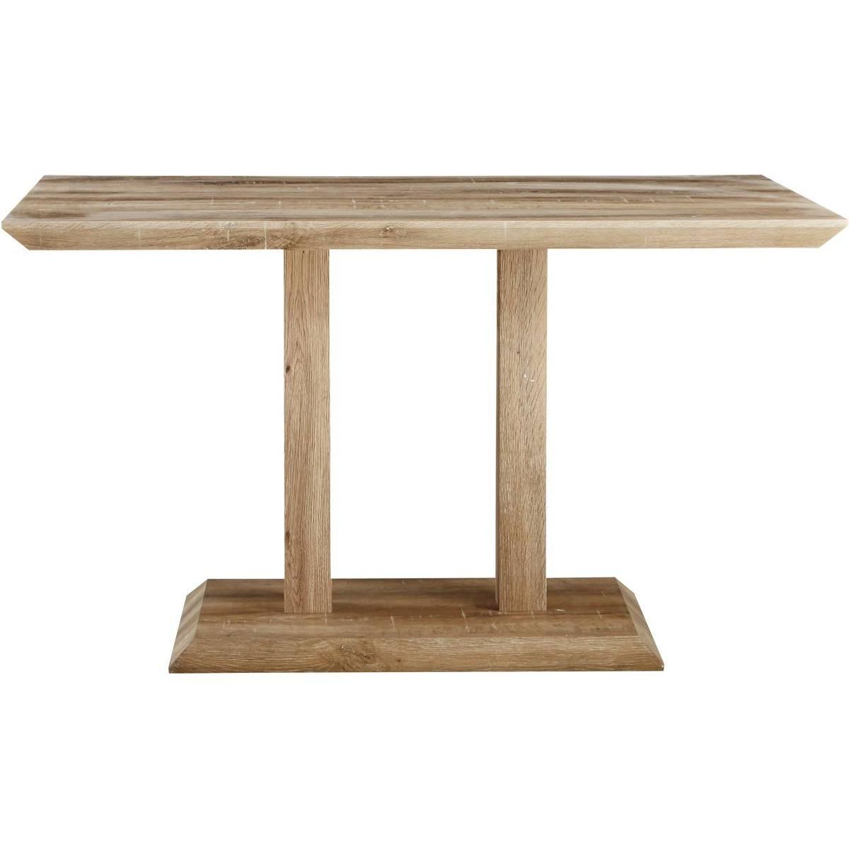 Habitat et Jardin Table repas  Alina  - 130 x 80 x 75 cm - Chêne