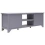 Voir la diapositive 4 : VIDAXL Meuble TV Gris 115x30x40 cm Bois de Paulownia