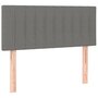 Voir la diapositive 4 : VIDAXL Tete de lit a LED Gris fonce 80x5x78/88 cm Tissu