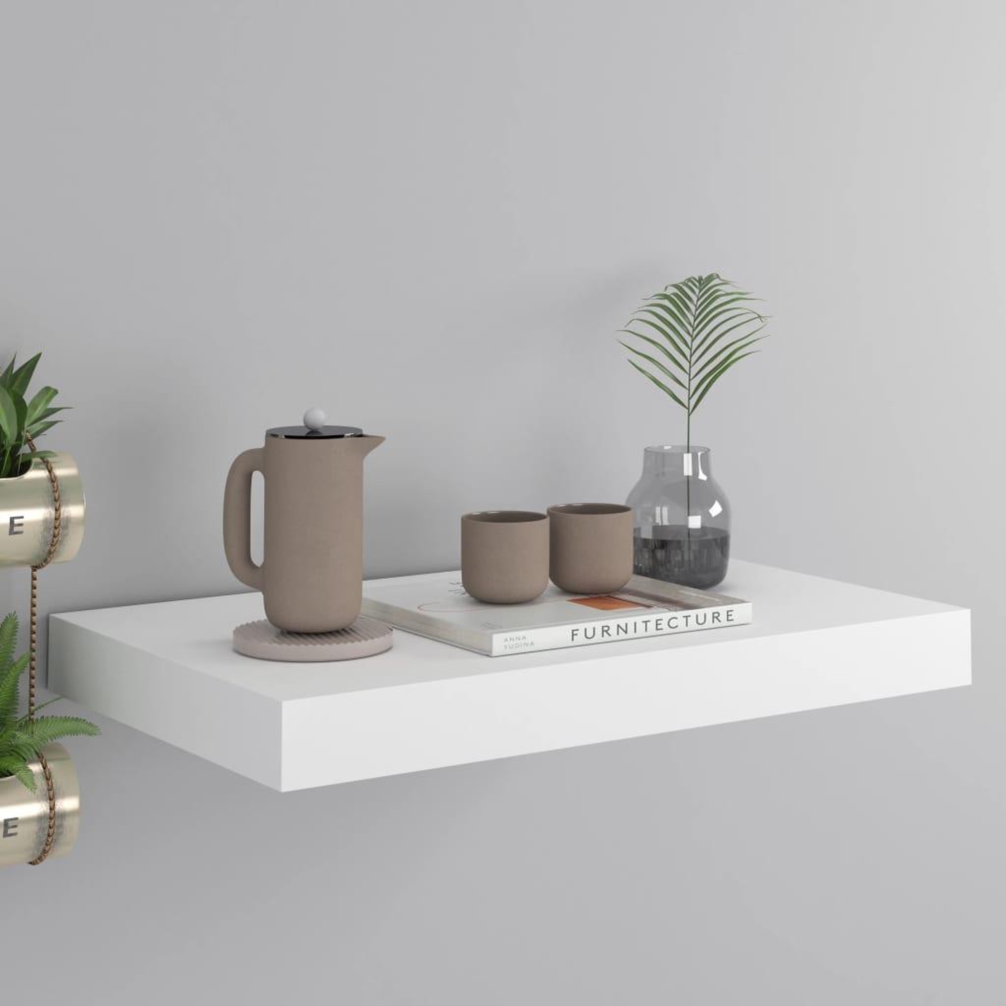 Voir la diapositive 1 : VIDAXL Etagere murale flottante blanc 40x23x3,8 cm MDF