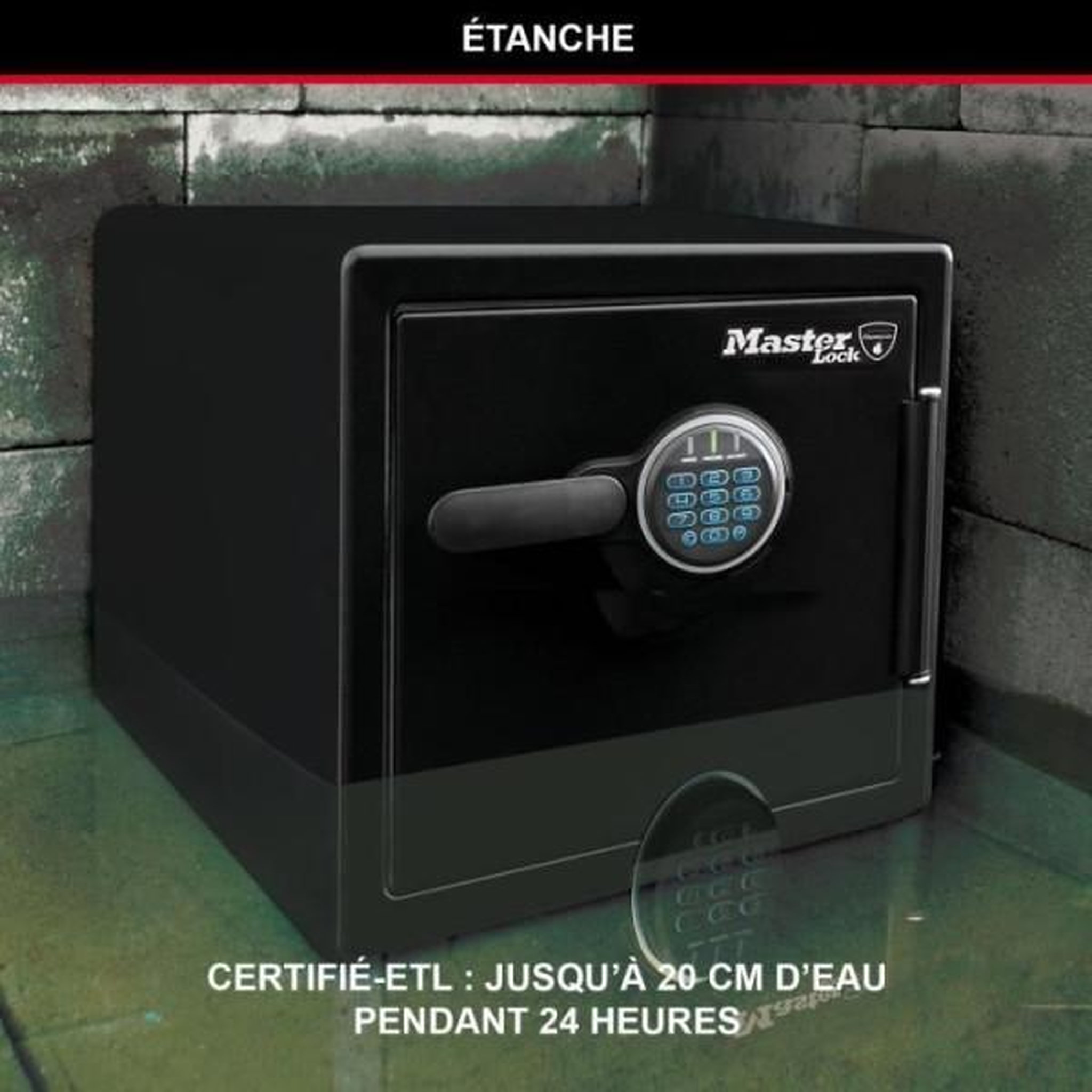 Voir la diapositive 6 : Master lock Coffre-fort - master lock - lfw123ftc - ignifuge et etanche - xl 33,6 litres - combinaison electronique