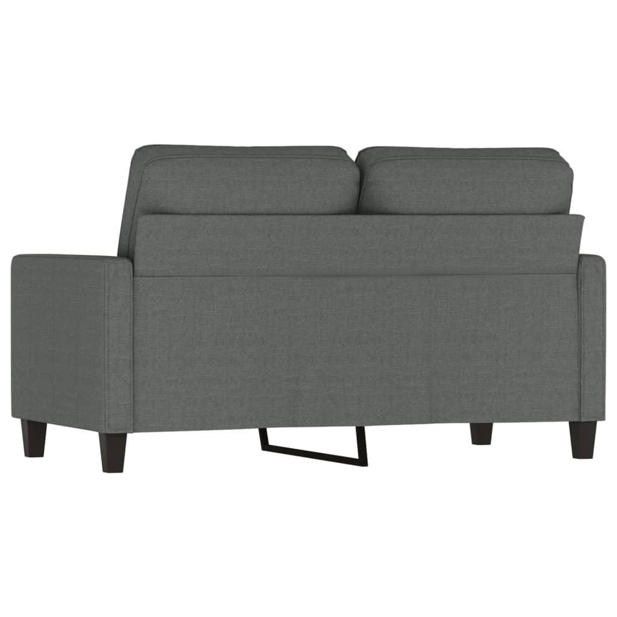 Voir la diapositive 5 : VIDAXL Canape a 2 places Gris fonce 120 cm Tissu
