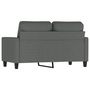 Voir la diapositive 5 : VIDAXL Canape a 2 places Gris fonce 120 cm Tissu