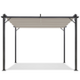 Voir la diapositive 3 : ID MARKET Pergola toit rétractable 4 pieds 3x4 M tonnelle taupe