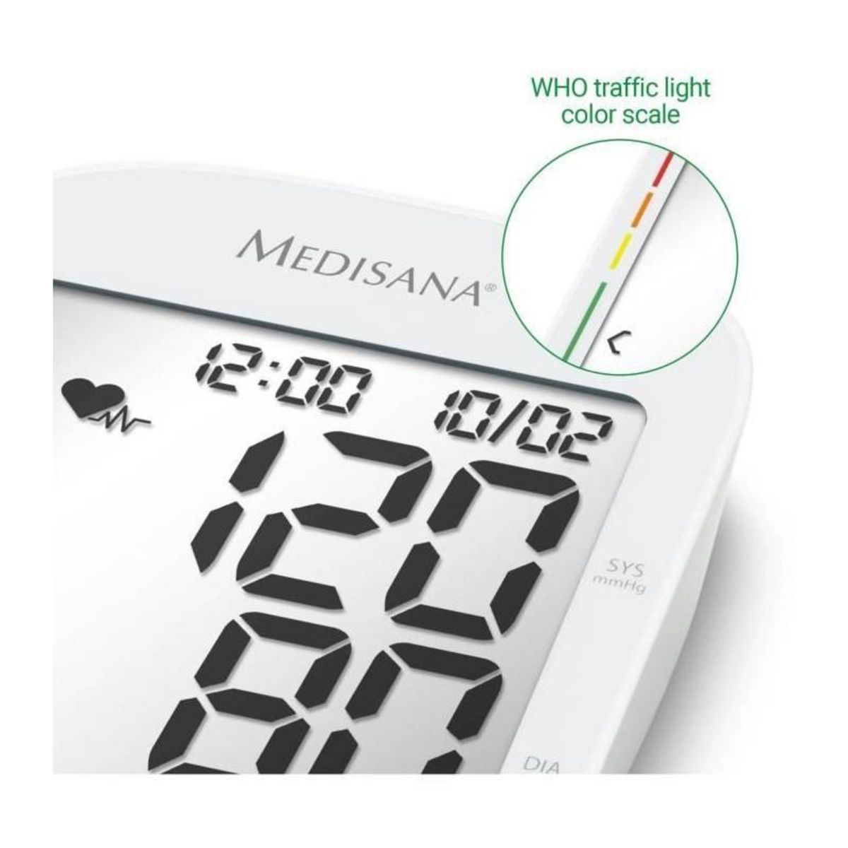 Medisana Tensiometre parlant - MEDISANA - BU 535 - 6 langues - Grand écran - Chiffre XXL - Mesure de l'arythmie - 240 Mémoires