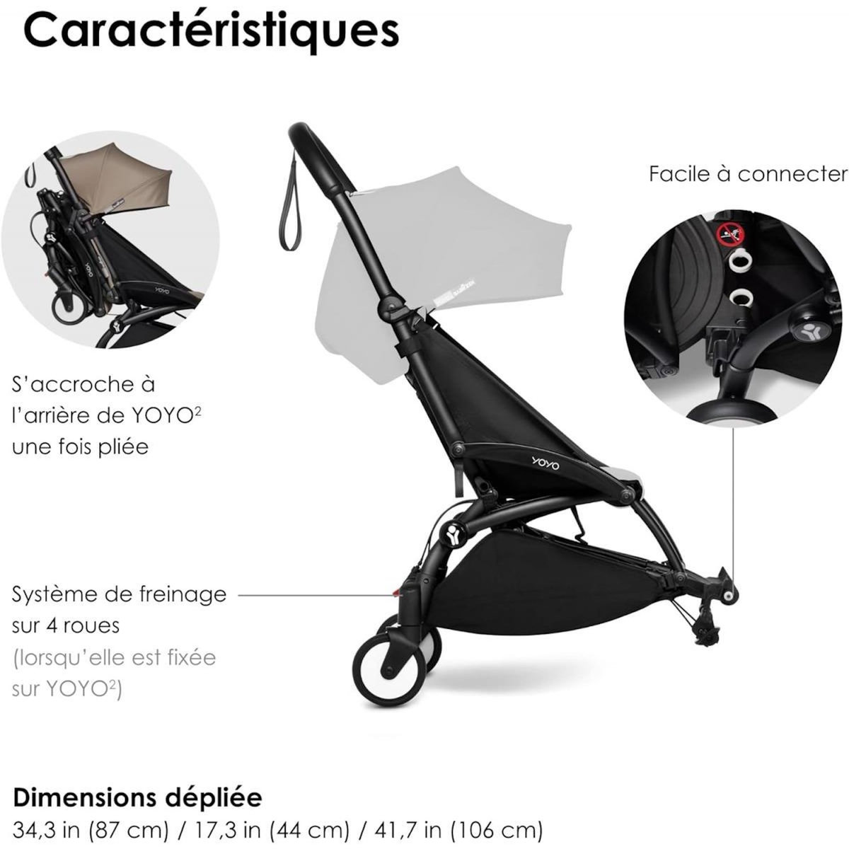 STOKKE BABYZEN YOYO connect - Noir