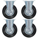 VIDAXL Roulettes fixes 4 pcs 125 mm