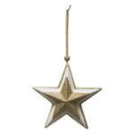ATMOSPHERA Sujet de Noël  Étoile Superposée  20cm Or