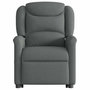 Voir la diapositive 5 : VIDAXL Fauteuil inclinable de massage electrique Gris fonce Tissu
