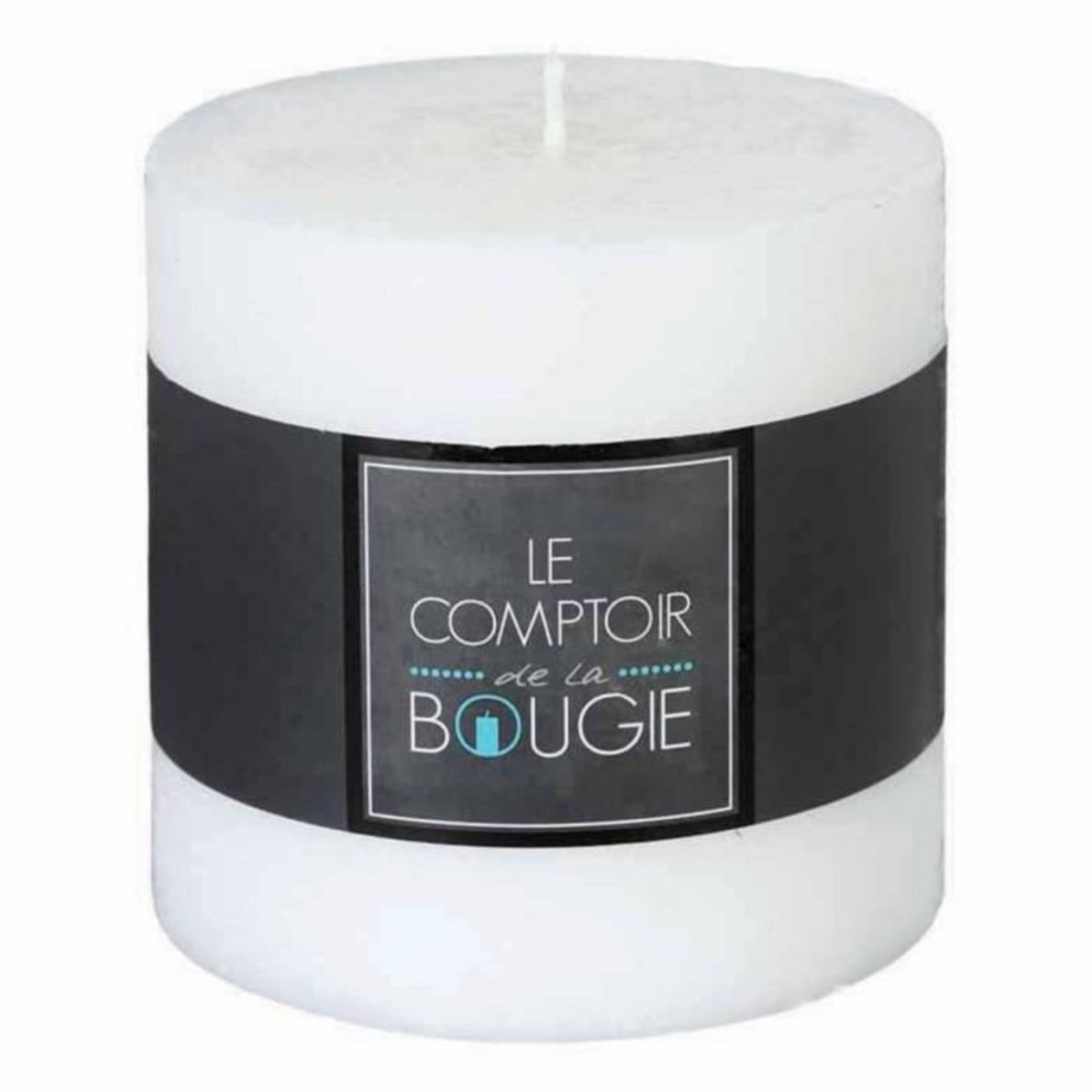COMPTOIR DE LA BOUGIE Bougie Cylindrique  Rustic  10cm Blanc