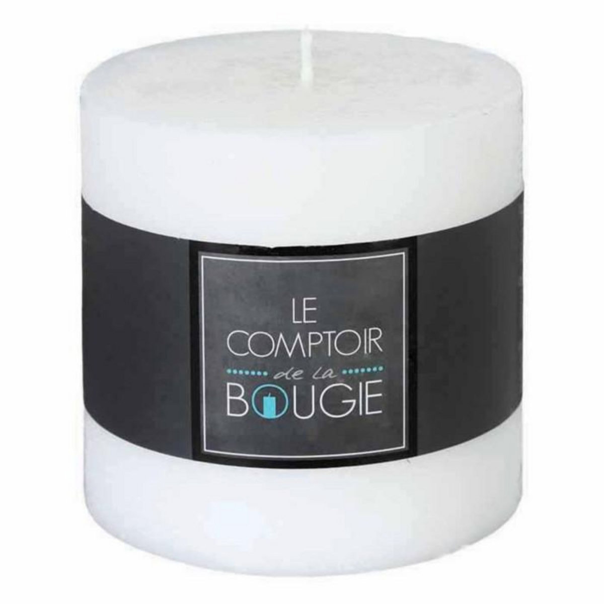 COMPTOIR DE LA BOUGIE Bougie Cylindrique  Rustic  10cm Blanc