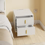 Voir la diapositive 5 : SOBUY Chevet avec 2 tiroirs blanc 40x36x47 cm FBT115-E-W