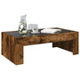 Voir la diapositive 5 : VIDAXL Table basse avec LED infini chene fume 90x50x30 cm