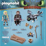 Voir la diapositive 3 : PLAYMOBIL 70040 - Dragons - Harold et Astrid avec bébé dragon