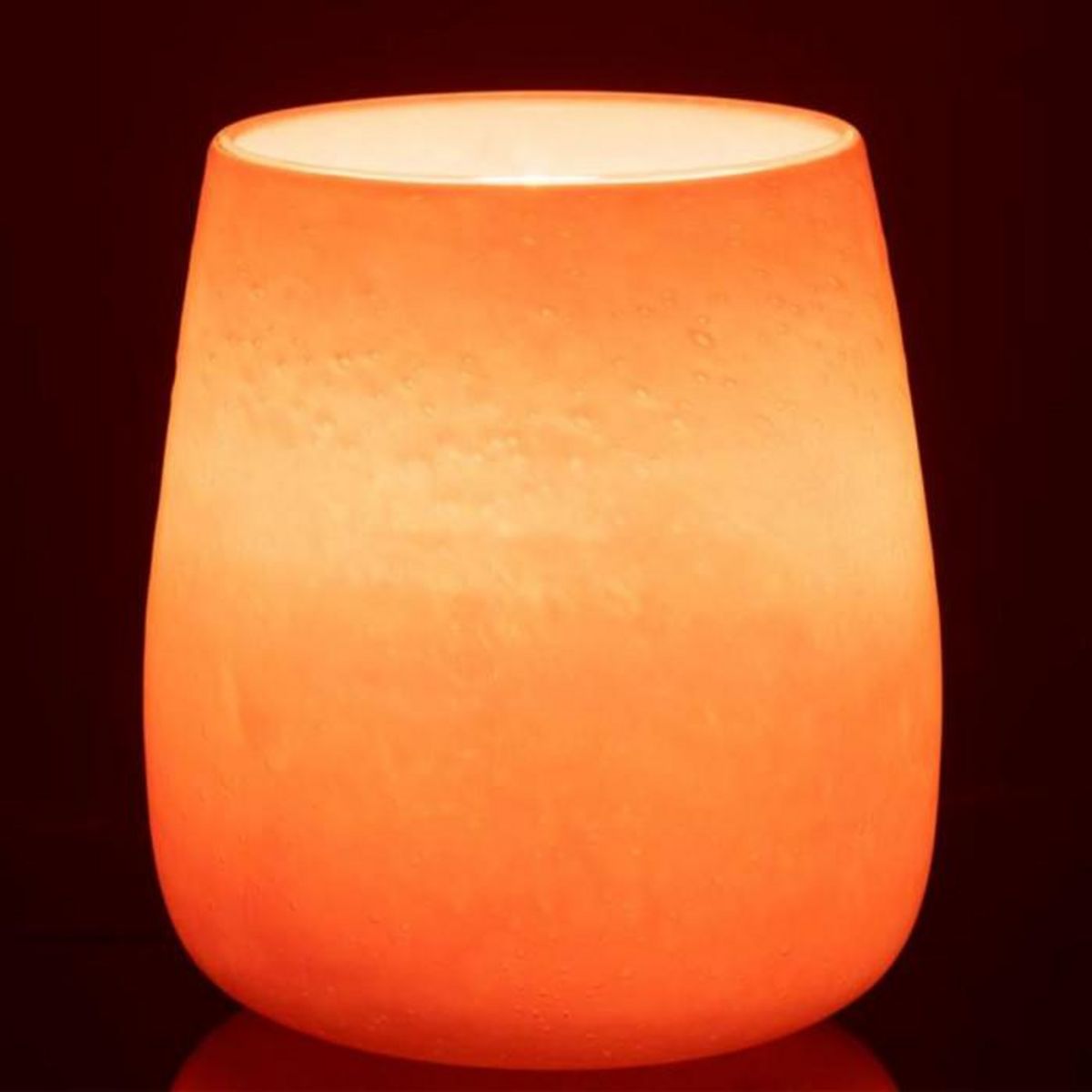 Paris Prix Vase Design en Verre  Juliette  19cm Orange & Rose