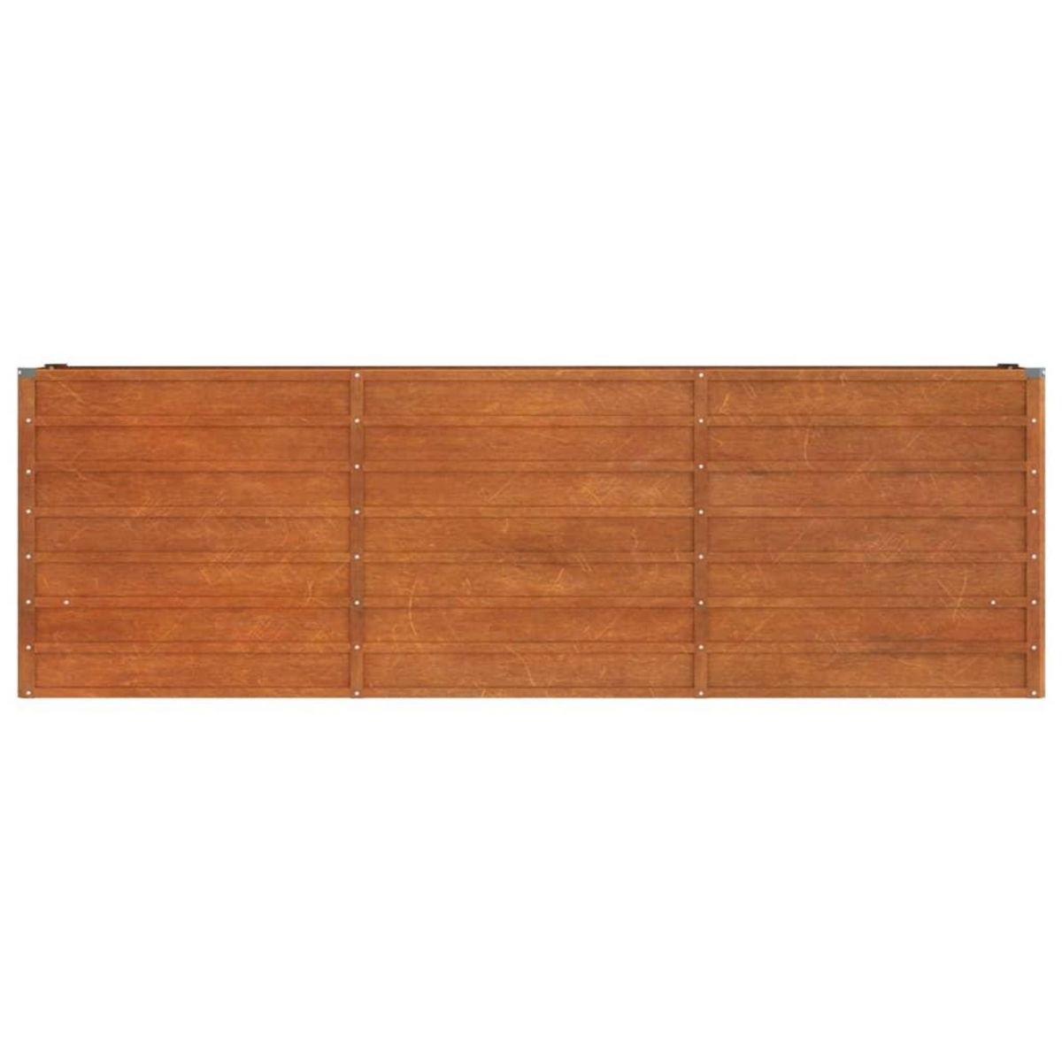 VIDAXL Lit sureleve de jardin rouille 240x40x77 cm acier corten