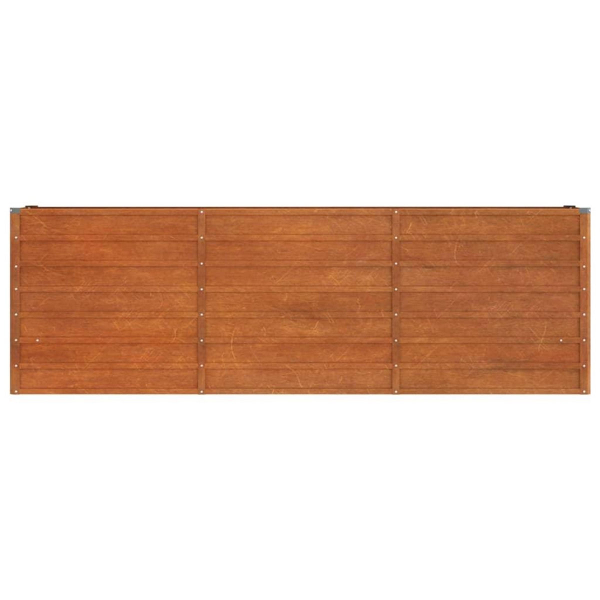 VIDAXL Lit sureleve de jardin rouille 240x40x77 cm acier corten