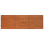 Voir la diapositive 3 : VIDAXL Lit sureleve de jardin rouille 240x40x77 cm acier corten