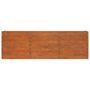 Voir la diapositive 3 : VIDAXL Lit sureleve de jardin rouille 240x40x77 cm acier corten