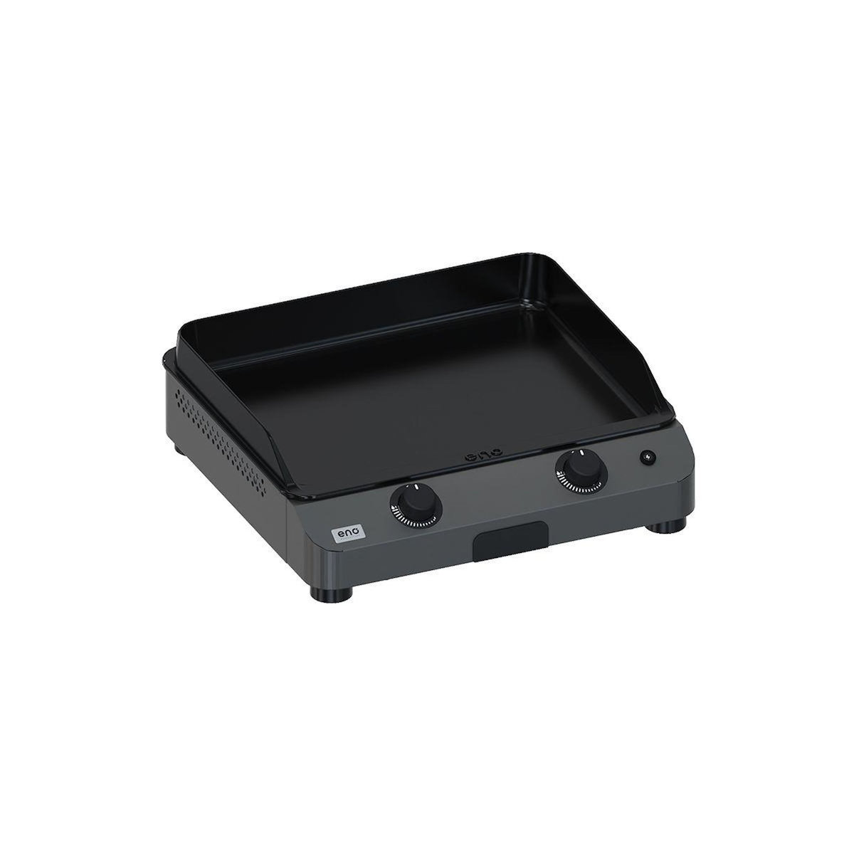 Eno Plancha gaz Fusion 60 Grise 2 brûleurs à poser, 57x39 cm
