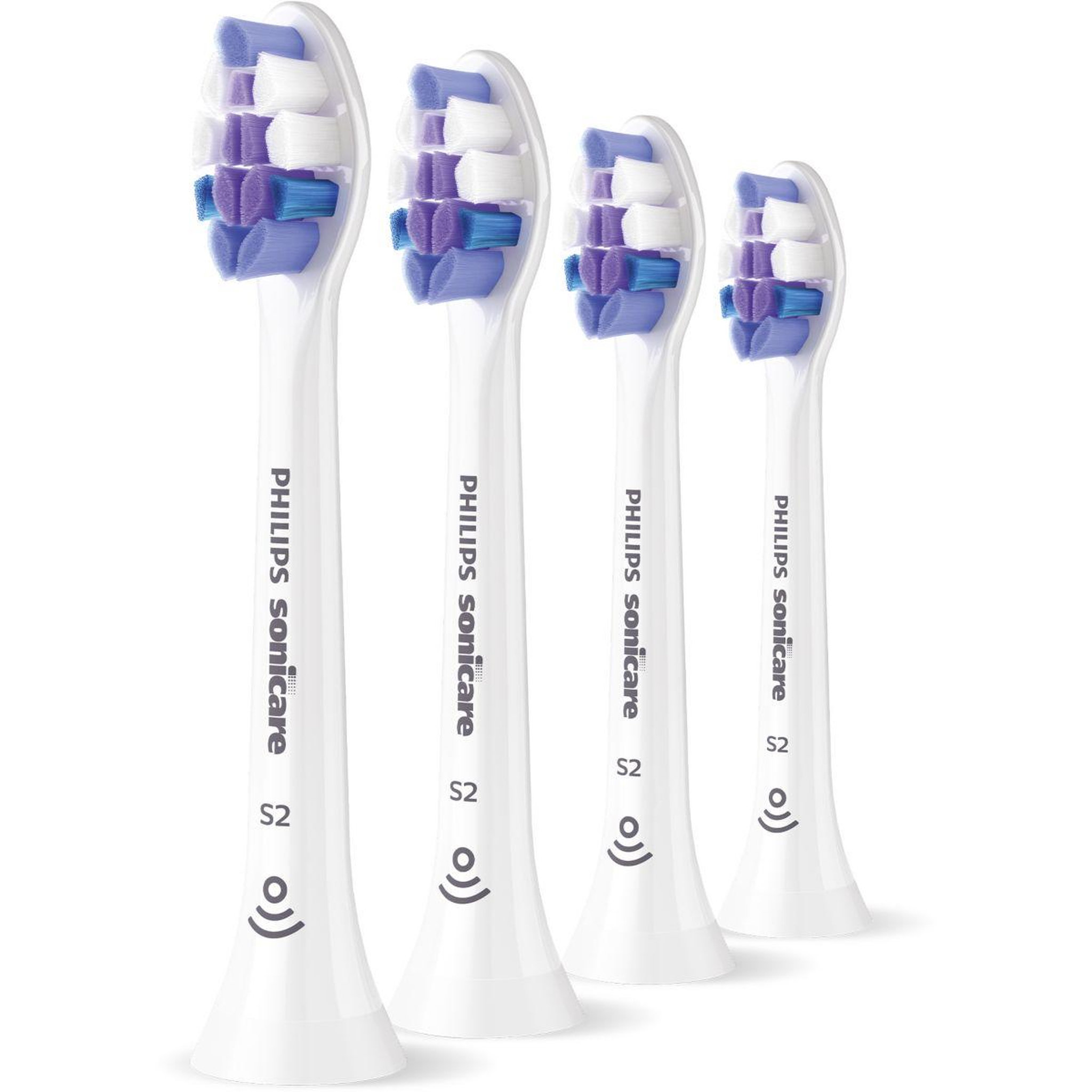 Voir la diapositive 3 : Philips Brossette dentaire Sonicare lot de 4 - HX6054/87 white Sensitive S