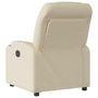 Voir la diapositive 5 : VIDAXL Fauteuil inclinable Creme Tissu