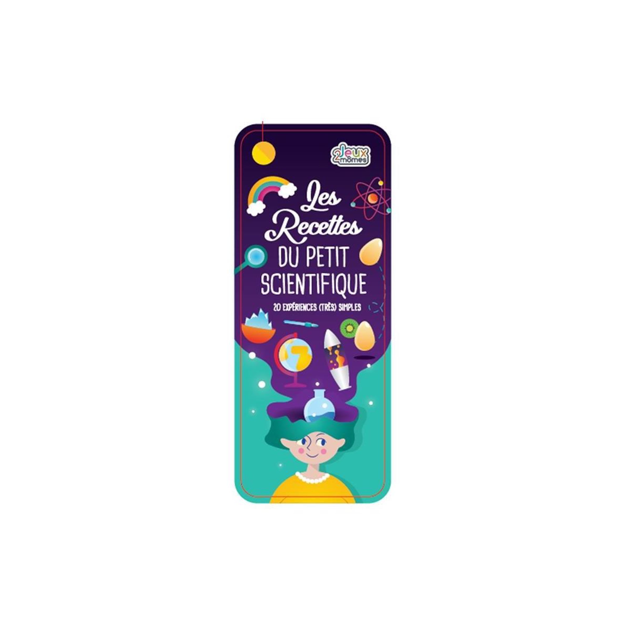 Jeux 2 momes Cartes educatives  recette du scientifique  20cm multicolore