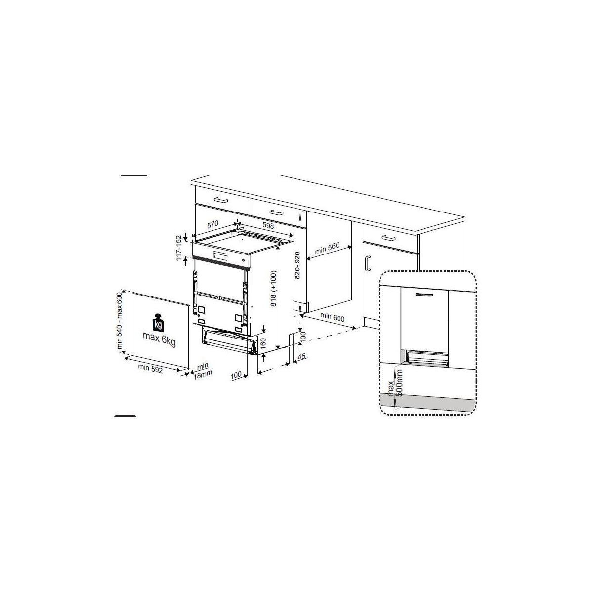 ESSENTIEL B Lave vaisselle encastrable ELVI-451i