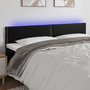 Voir la diapositive 1 : VIDAXL Tete de lit a LED Noir 160x5x78/88 cm Similicuir