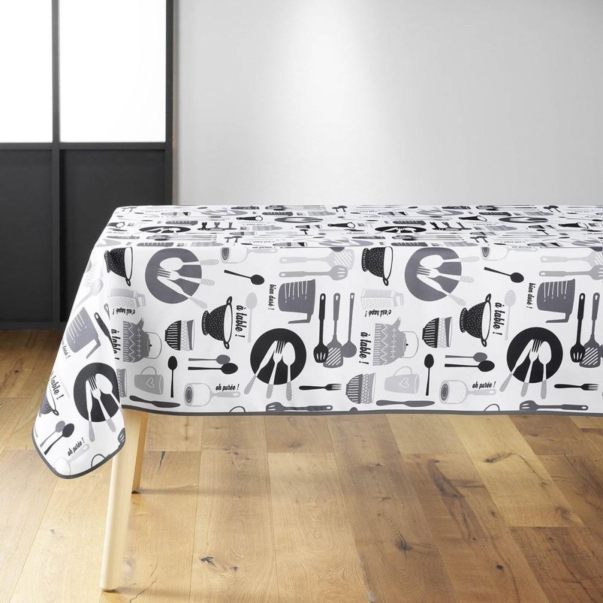 Douceur d'Intérieur Nappe rectangulaire 150x240 cm Kitchen blanc