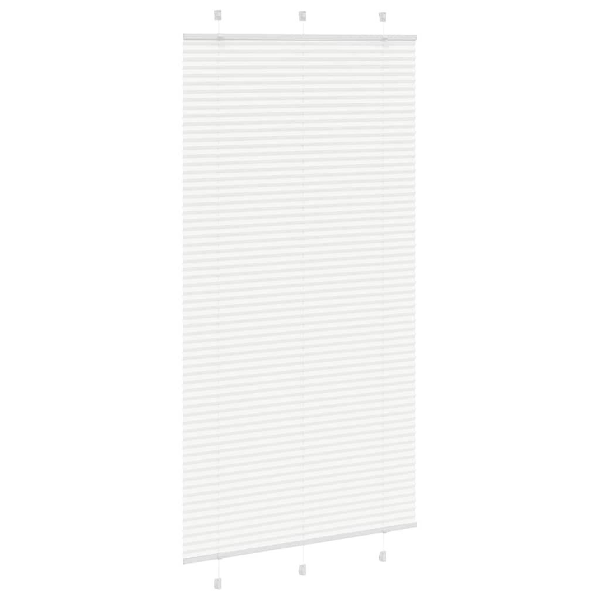 Voir la diapositive 3 : VIDAXL Store plisse blanc 105x200cm largeur du tissu 104,4cm polyester
