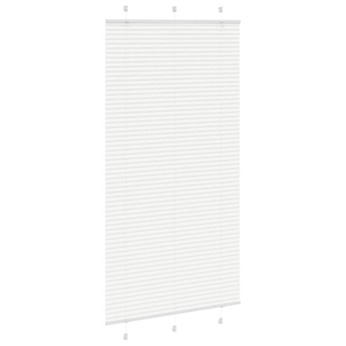 VIDAXL Store plisse blanc 105x200cm largeur du tissu 104,4cm polyester
