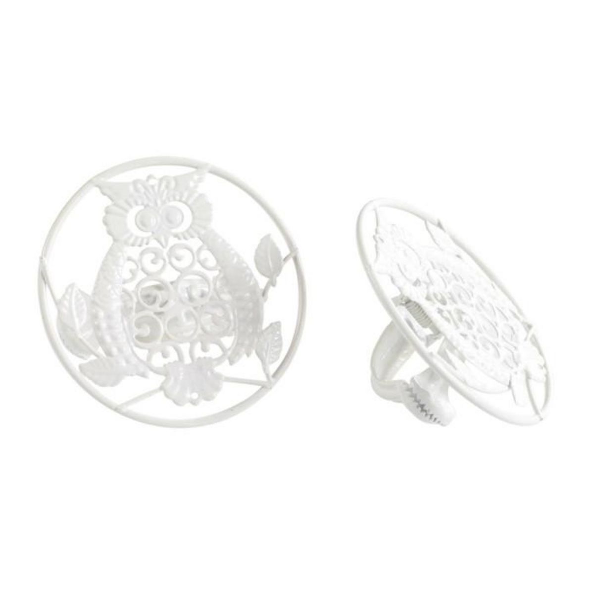 Paris Prix Lot de 2 Embrasses de Rideau  Gufo  8cm Blanc