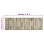 Voir la diapositive 6 : VIDAXL Tapis de cuisine lavable impression de cloture 60x180cm velours