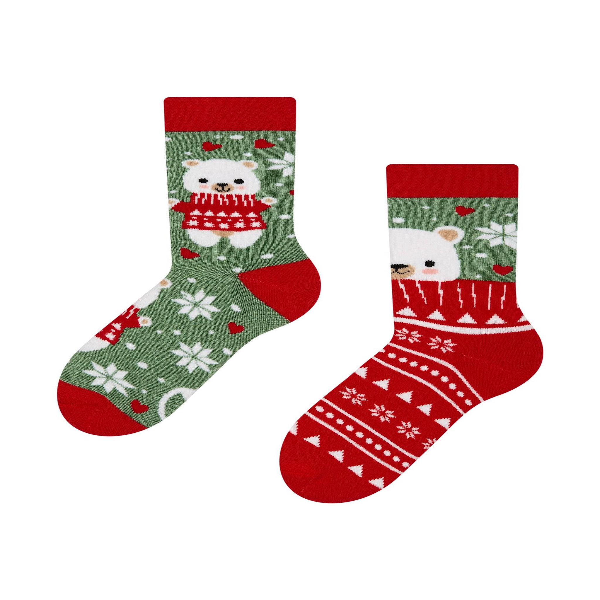 DEDOLES Chaussettes chaudes enfants ours à l'écharpe