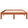 Voir la diapositive 4 : VIDAXL Cadre de lit sans matelas cire marron 140x200cm bois pin massif