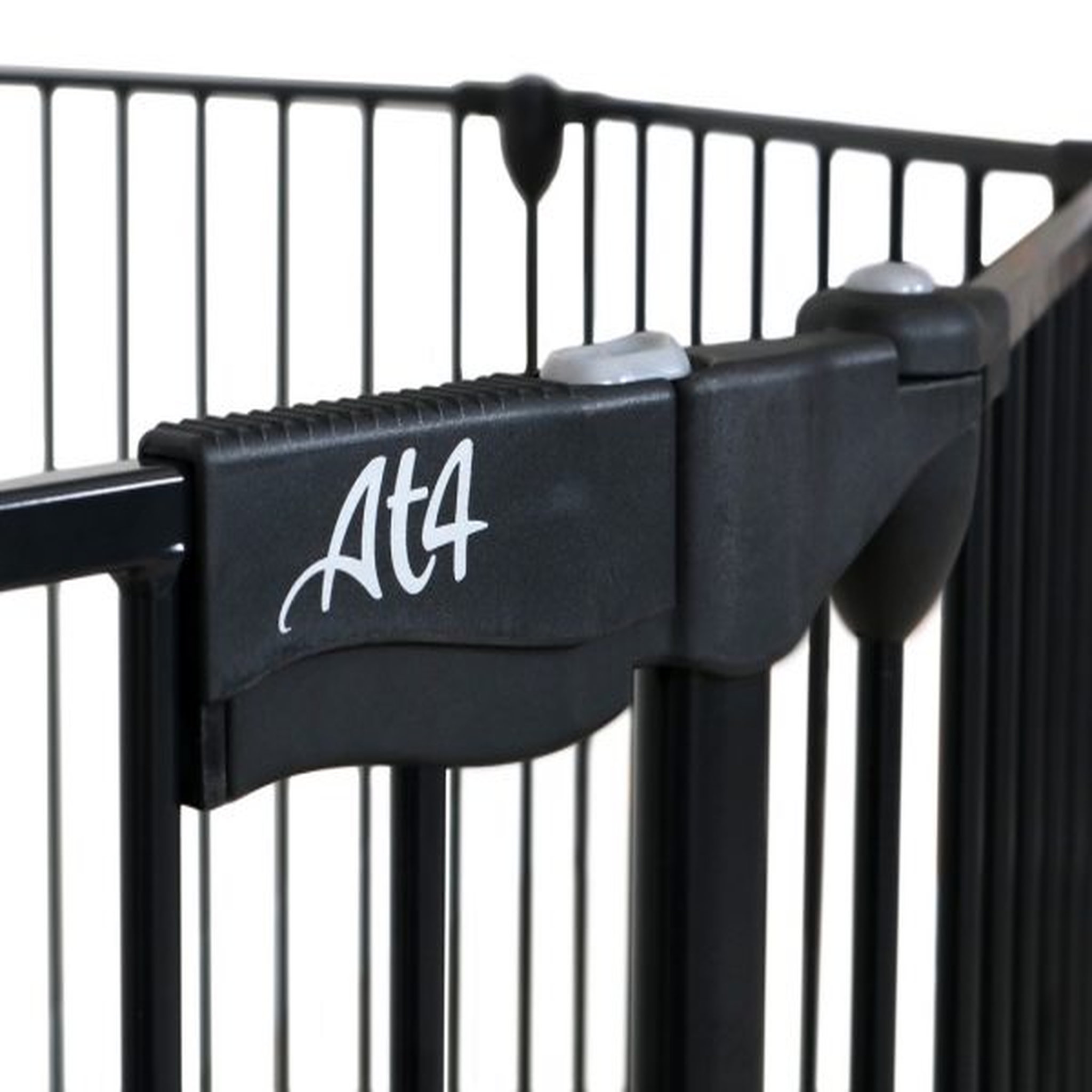 Voir la diapositive 3 : AT4 Barrière de sécurité pare-feu en métal noir 240 cm