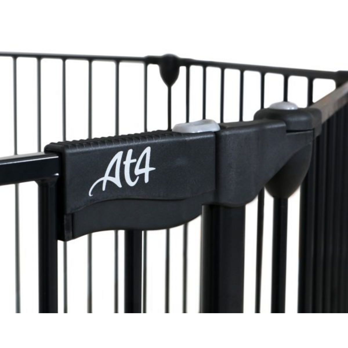 AT4 Barrière de sécurité pare-feu en métal noir 240 cm